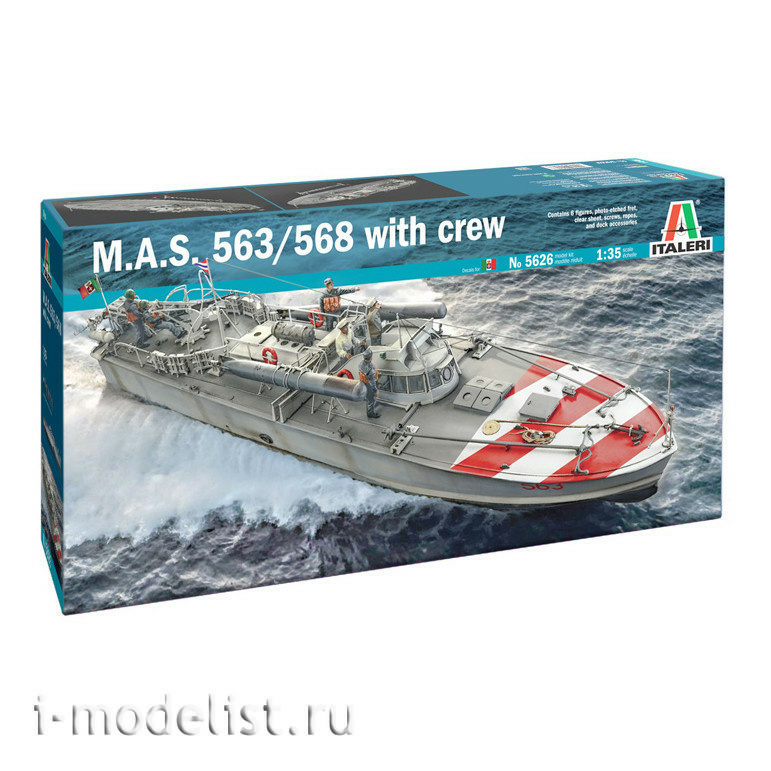 5626 Italeri 1/35 Torpedo boat M. A. S. 563/568 with crew