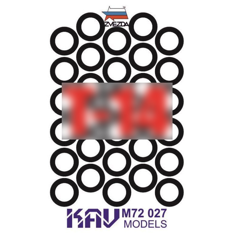 M72 027 KAV models 1/72 Paint mask bandage tank 14 Arm (Zvezda)