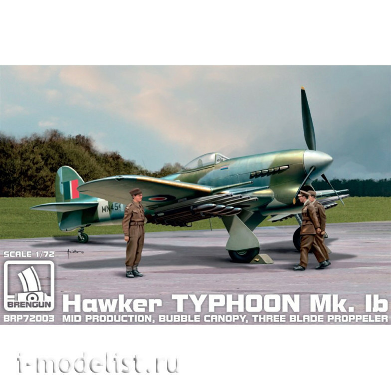 BRP72003 Brengun 1/72 Hawker Typhoon Mk.1b Mid Prod.
