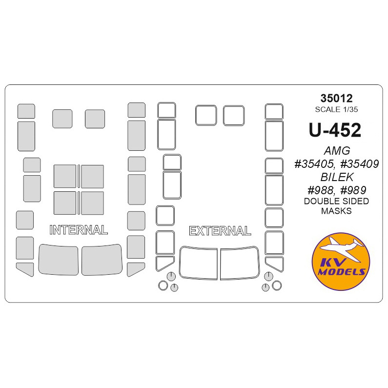 35012 KV Models 1/35 Set of paint masks for 