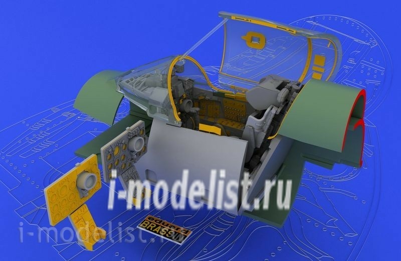 648038 Eduard 1/48 Kit of the MiG-21SMT interior