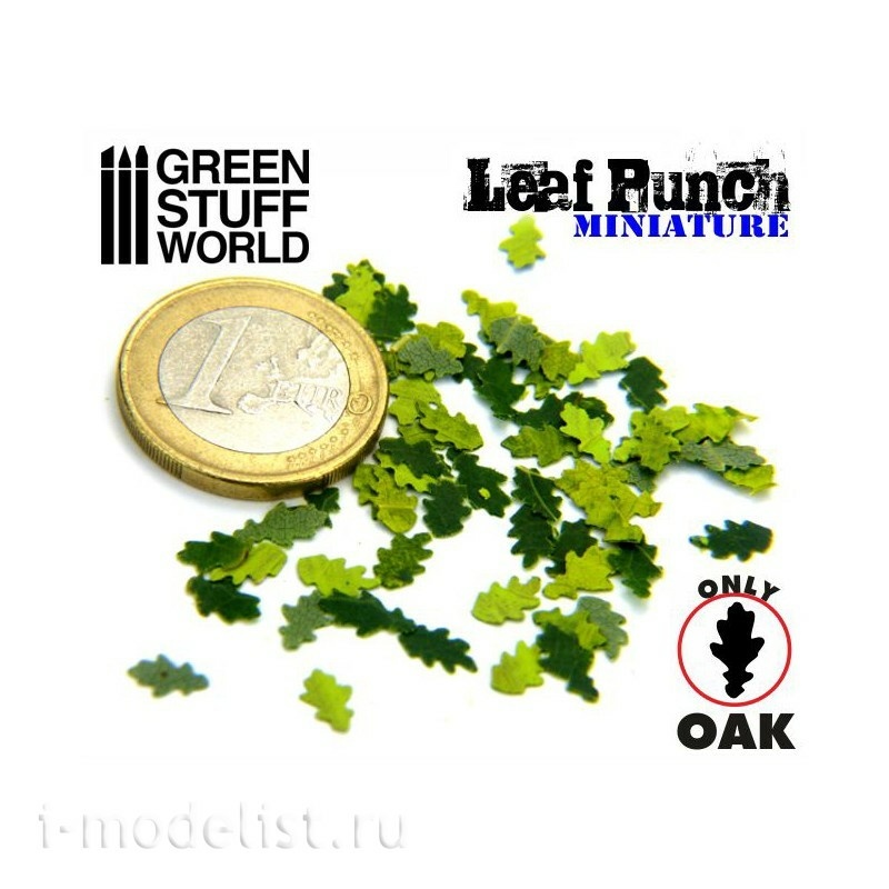 1312 Green Stuff World Leaf Creation Tool, light green / Miniature Leaf Punch LIGHT GREEN