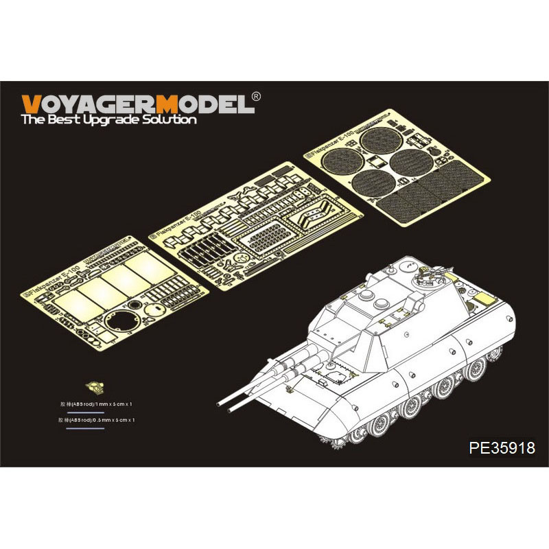 PE35918 Voyager Model 1/35 Photo Etching for German super heavy Tank E-100