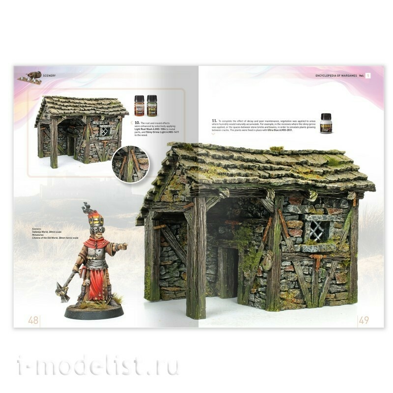 IONIC1300 Ammo Mig Книга ENCYCLOPEDIA of WARGAMES том 1: Декорации / Vol.1: Scenery (Английский язык)