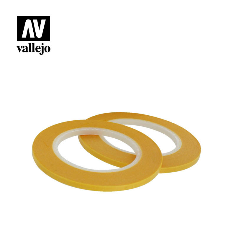 T07004 Vallejo Маскировочная лента 3 мм х 18 м / Masking Tape 3 mm x 18 m