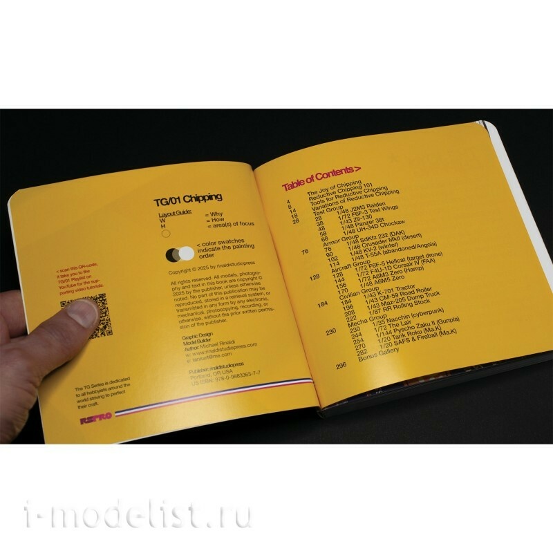RINALDI-TG.01 Ammo Mig Книга TG (Руководство по технике) - чиппинг / TG Series (Technique Guide) - Chipping (Английский язык)