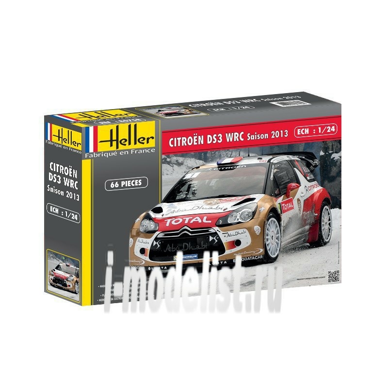 80758 Heller 1/24 CITROEN DS3 WRC Saison 2013
