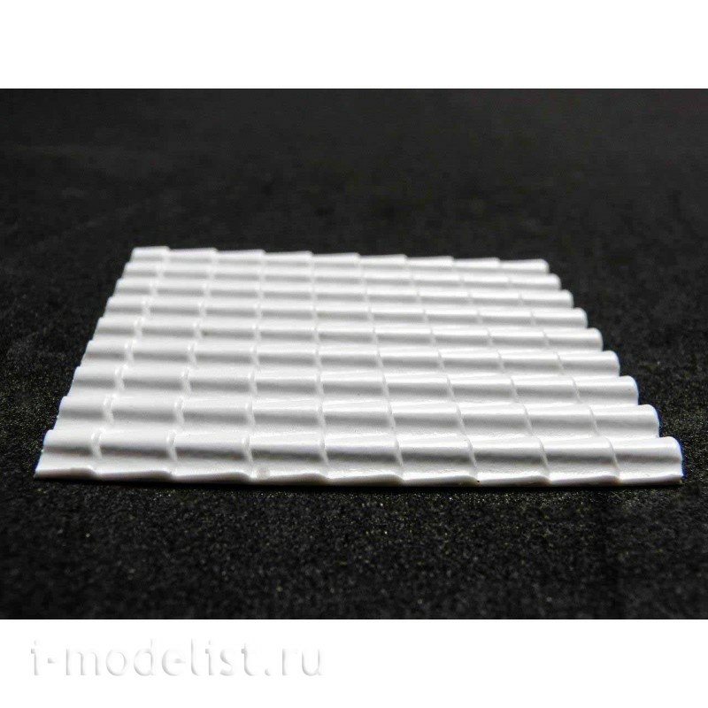 1234 Green Stuff World Plastic Sheet with Tile Texture A4 2.5 x 7 mm 