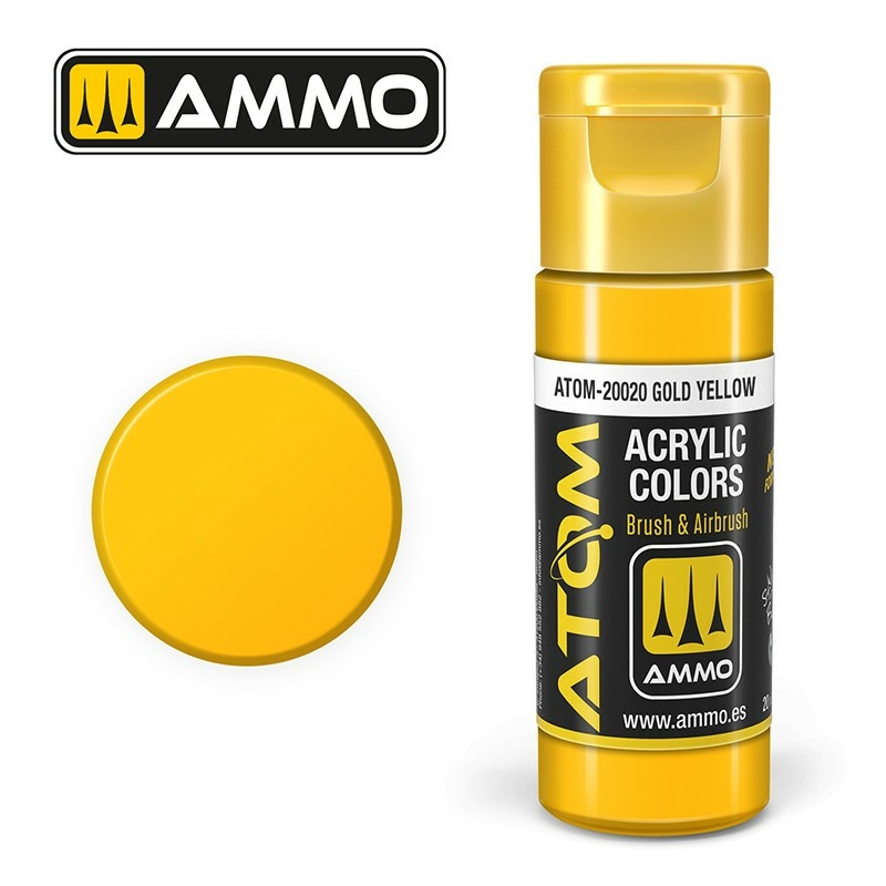 ATOM20020 Ammo Mig Акриловая краска ATOM COLOR Золfromисто-желтый / Gold Yellow