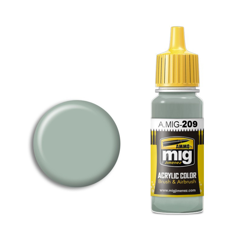 AMIG0209 Ammo Mig Acrylic paint FS 36495 LIGHT GRAY (light grey)