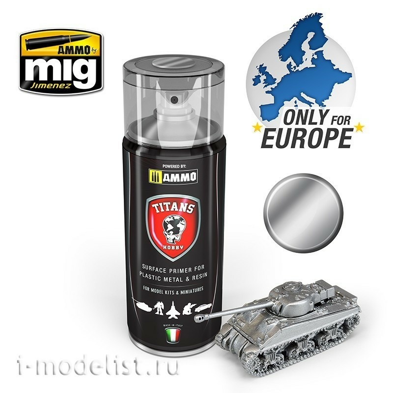 TTH109 Ammo Mig TITANS HOBBY: BARE METAL PRIMER