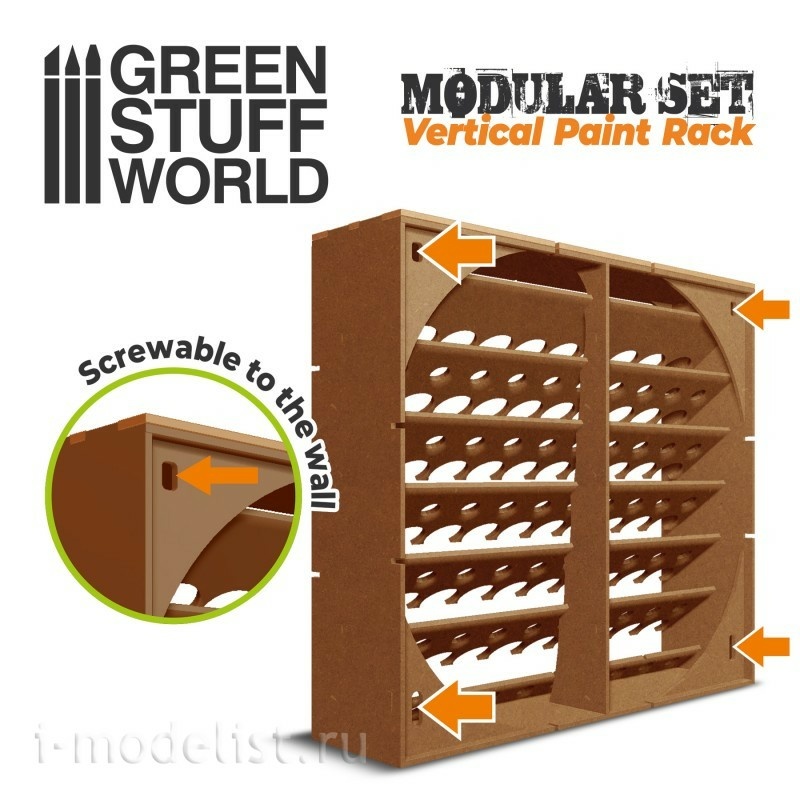 10559 Green Stuff World Scale Paint Rack - VERTICAL / Scale Paint Rack - VERTICAL