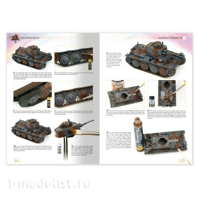 IONIC-1301 Ammo Mig Книга Энциклопедия варгеймов, том 2: Быстрая покраска: Техника / ENCYCLOPEDIA of WARGAMES Vol.2: Speed Painting: Vehicles (Английский язык)