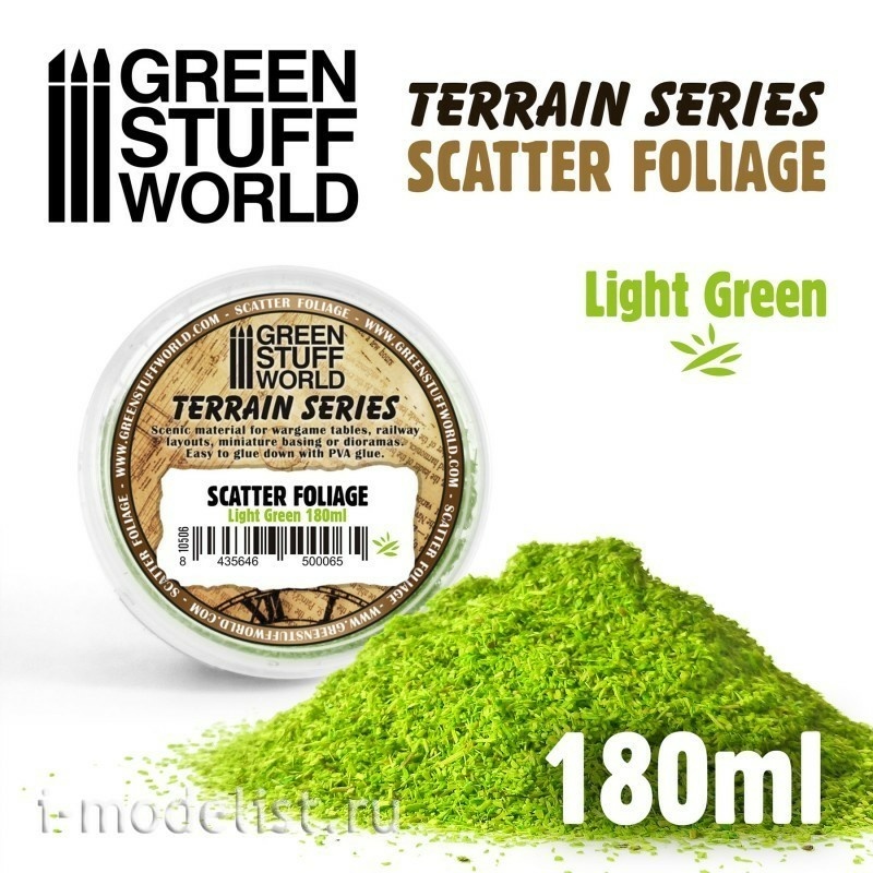 10506 Green Stuff World Scattered Foliage-Light Green, 180 ml / Scatter Foliage - Light Green-180 ml