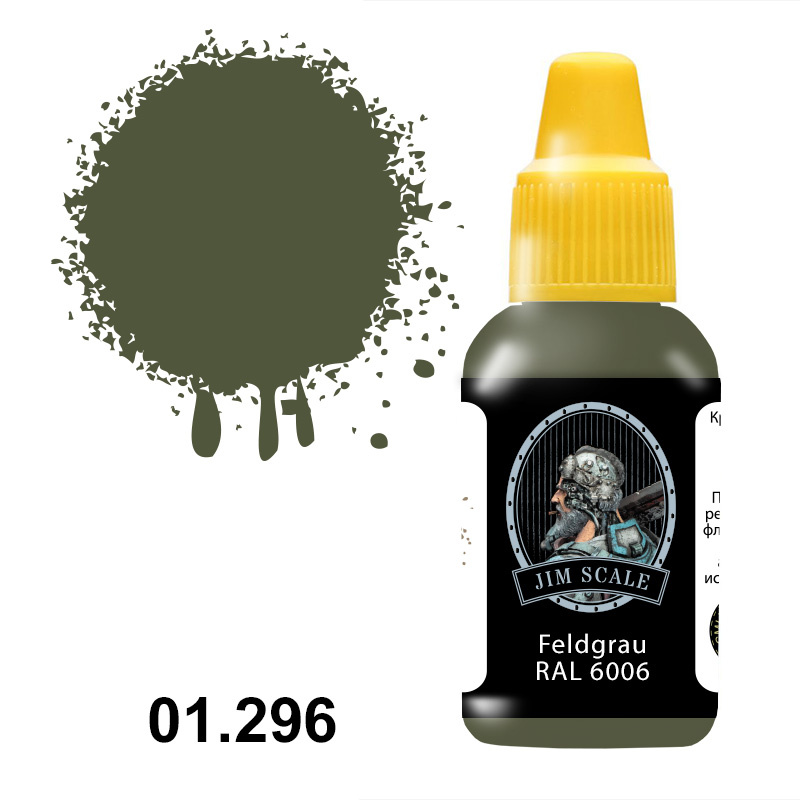 01.296 Jim Scale Acrylic paint color Feldgrau RAL 6006