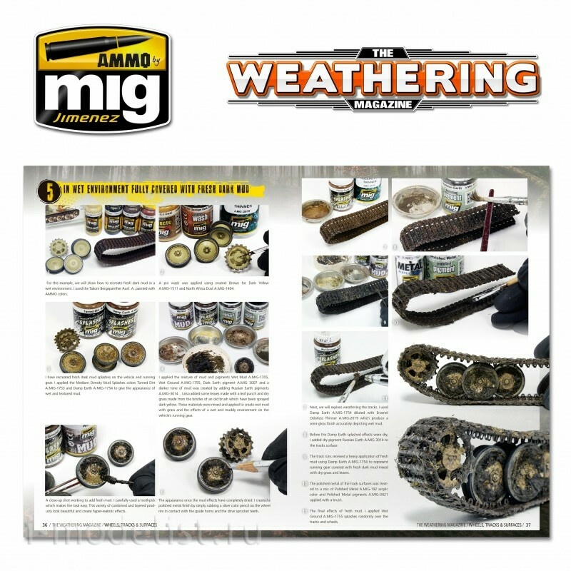 AMIG4774 Ammo Mig TWM Issue 25 WHEELS, TRACKS & SURFACES (Russian)