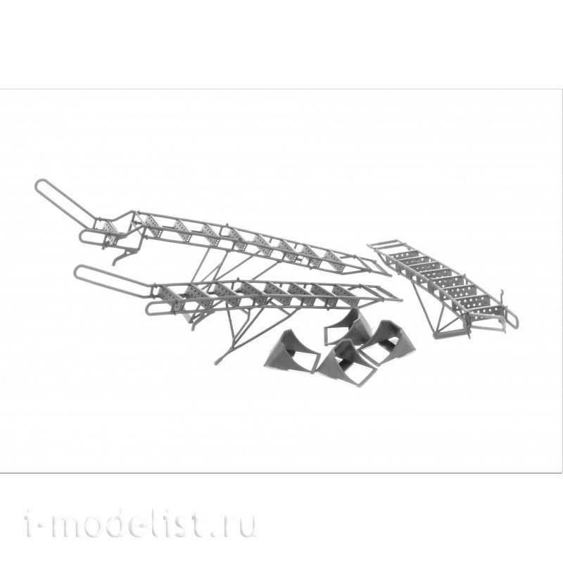 LP48037 LP Models 1/48 Stairs (early) + pads + service ladder for С-27UB