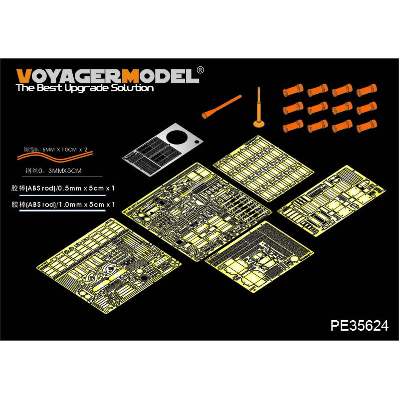 PE35624 Voyager Model 1/35 Photo etching for Modern Russian T-90A tank, basic (included smoke detector)