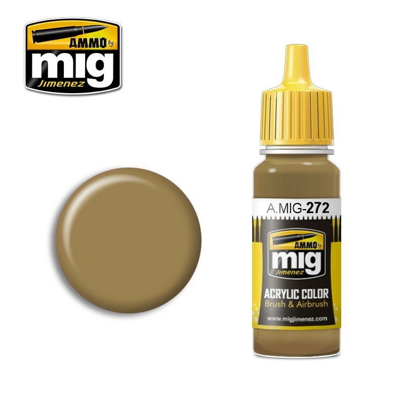 AMIG0272 Ammo Mig Acrylic Paint GIALLO MIMETICO 4 (dark sand)
