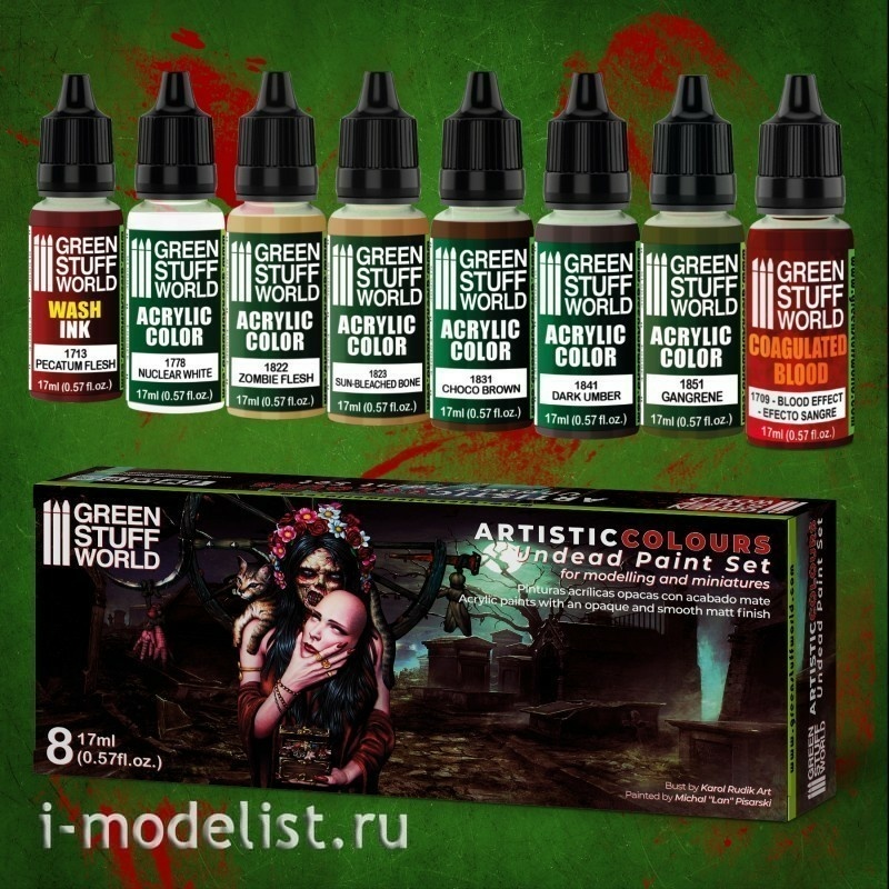 10121 Green Stuff World Acrylic Paint Set 