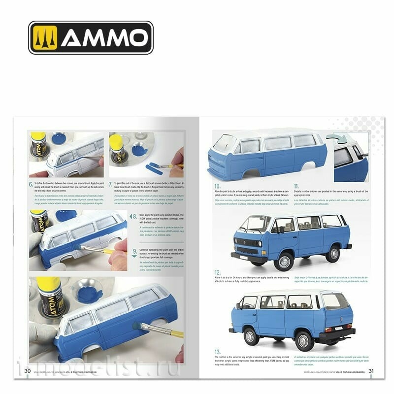AMIG6301 Ammo Mig Книга Scaleное моделирование для начинающих, том 2: Краска и везеринг / Scale Modeling for Beginners Vol. 2: Paint & Weathering (на двух языках)