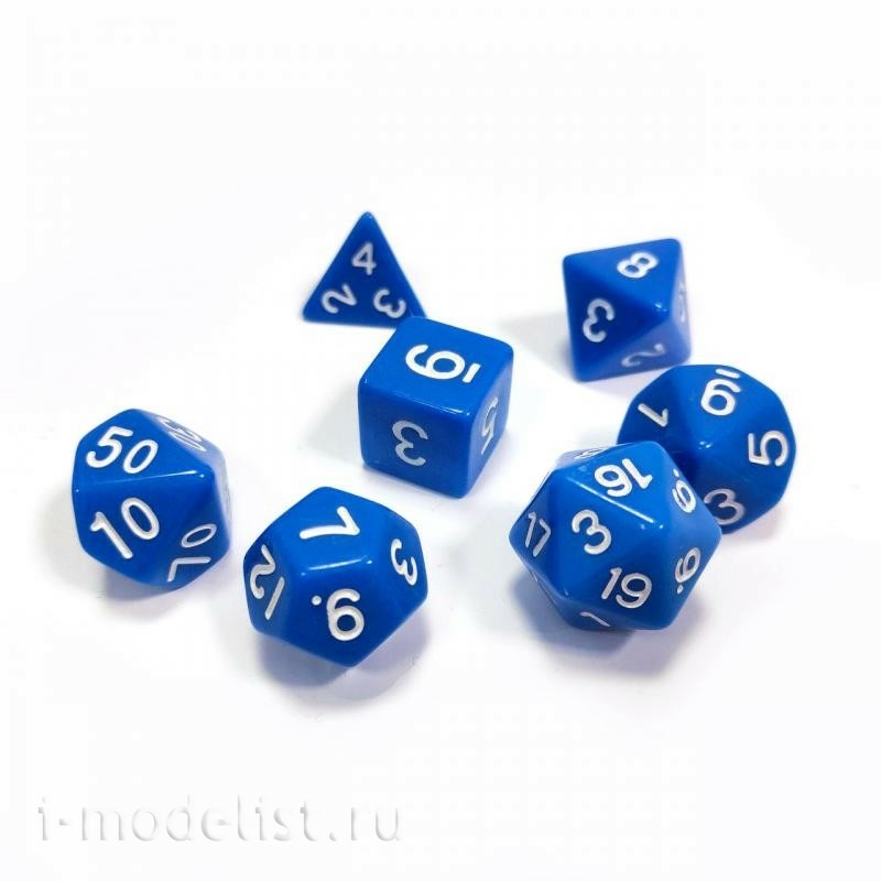 1147 Zvezda Set of 7 dice for role-playing games (blue)