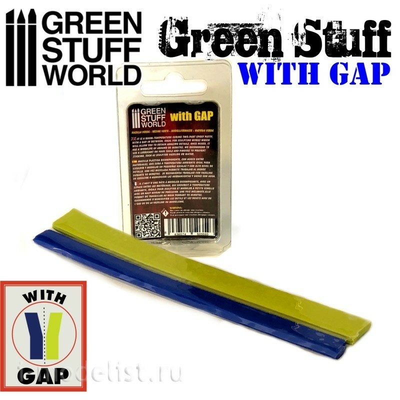 9864 Green Stuff World Putty in the form of a tape 15 cm with separation / Green Stuff Tape 6 inches WITH GAP