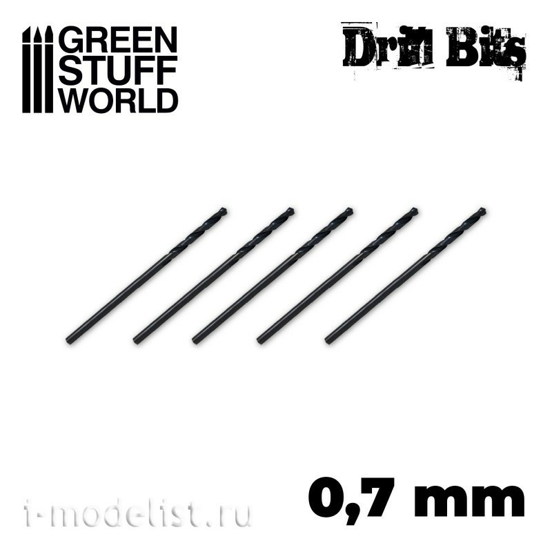 10145 Green Stuff World Drill bit 0.7 mm / Drill bit in 0.7 mm