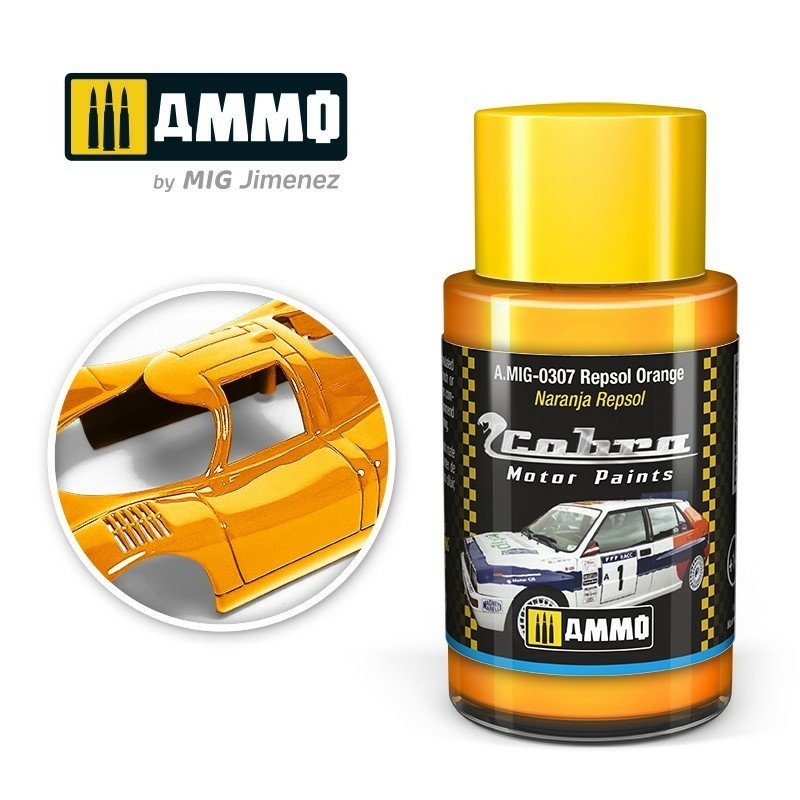 AMIG0307 Ammo Mig Акриловая краска Cobra Motor Репсоль оранжевый / Repsol Orange