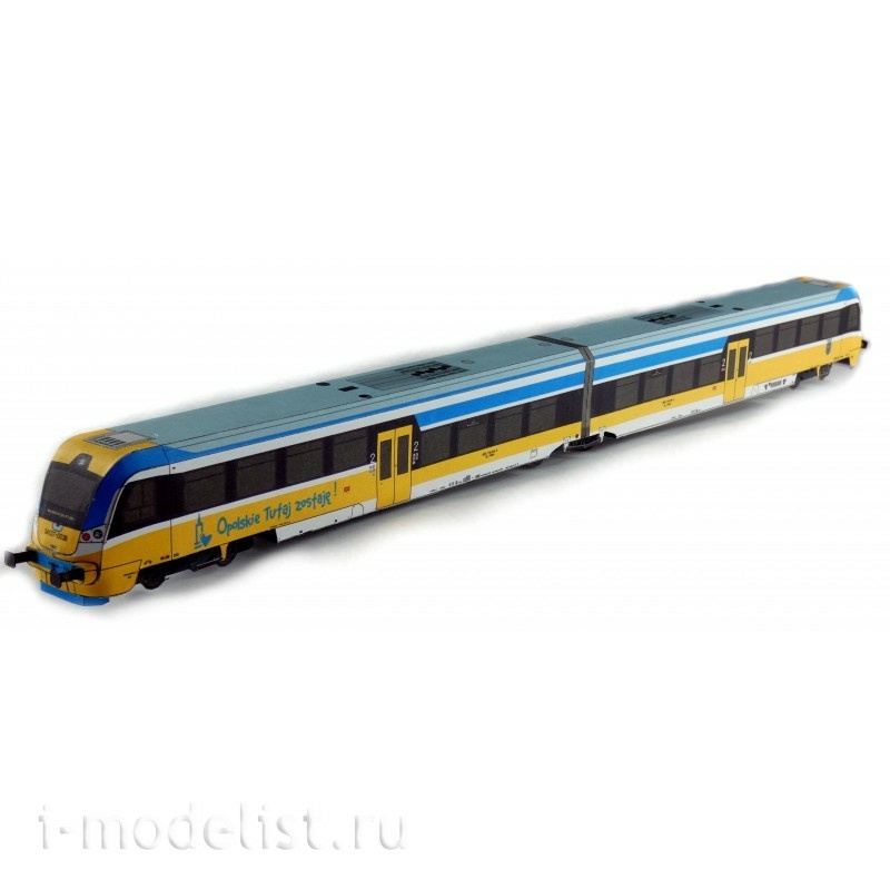 EM075 EXTRA MODEL 1/87 Paper model Autobus Szynowy NEWAG 220M