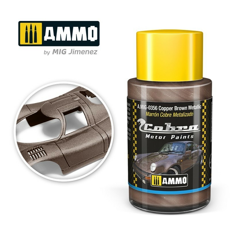 AMIG0356 Ammo Mig Акриловая краска Cobra Motor Коричневый металлик / Brown Metallic