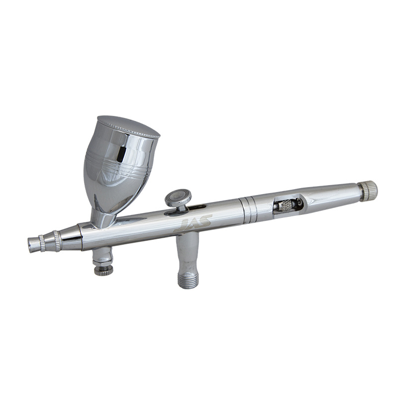 1127 Airbrush JAS wide range of applications, the presence of a set of interchangeable containers for paint allows you to produce different, in terms of work, the presence of Air control allows you to adjust the pressure of the air supplied to the airbrus