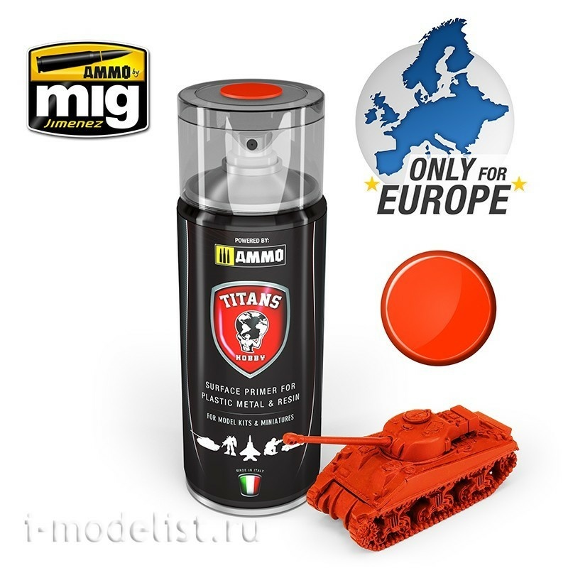 TTH105 Ammo Mig TITANS HOBBY: ROYAL RED MATT PRIMER