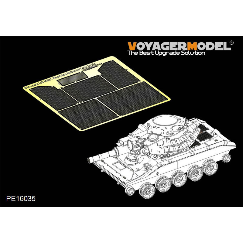 PE16035 Voyager Model 1/16 Photo Etching for Modern US M551 Sheridan Airborne Tank Grills