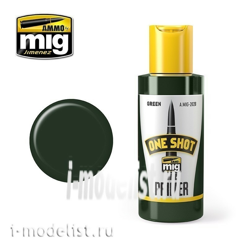 AMIG2028 Ammo Mig ONE SHOT PRIMER - GREEN (self-Leveling green primer solution)