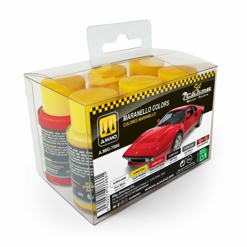 AMIG7866 Ammo Mig Набор красок Cobra Motor Маранелло / Maranello Colors Set