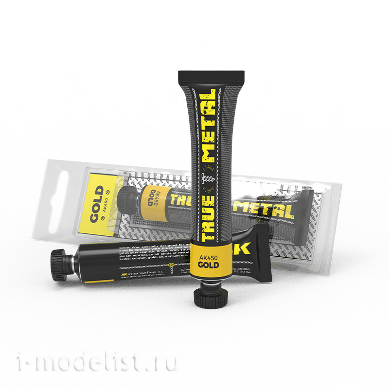 AKКМБ7 AK Interactive Полная коллекция линейки восковых красок TRUE METAL