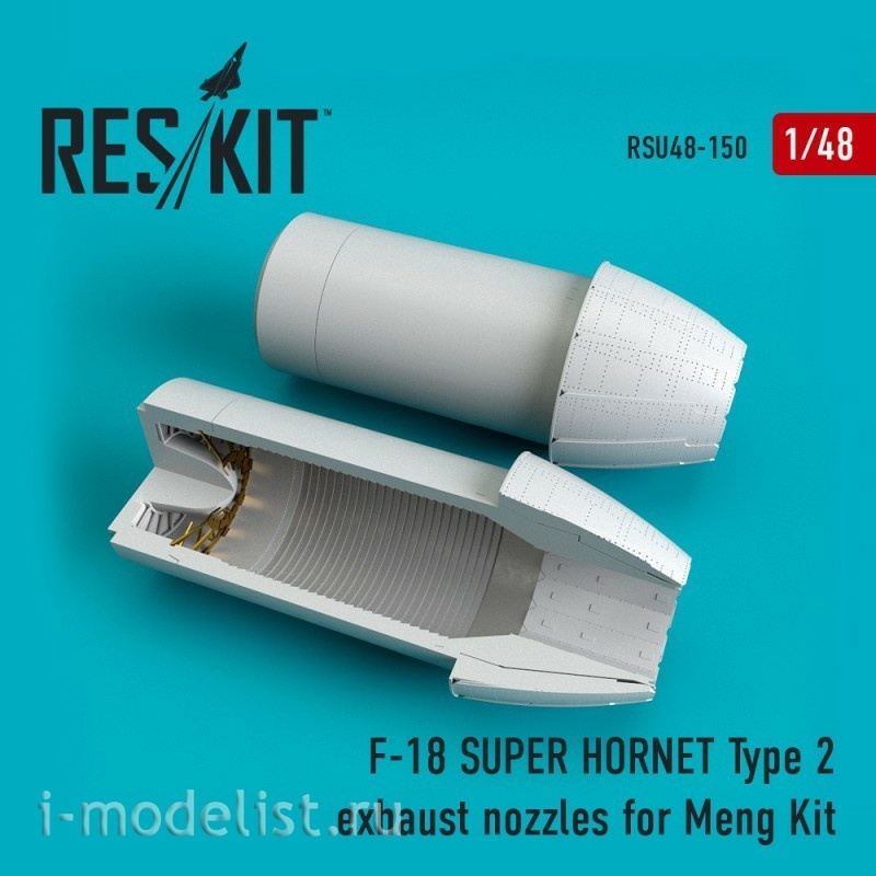 RSU48-0150 Reskit 1/48 F-18 Super Hornet Type 2 Nozzle