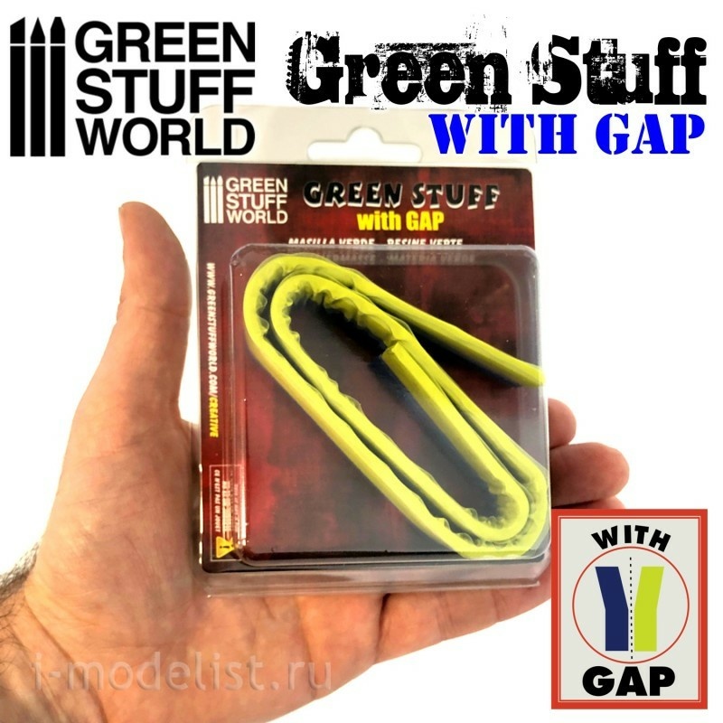 9862 Green Stuff World Putty in the form of tape 46 cm with separation / Green Stuff Tape 18 inches WITH GAP