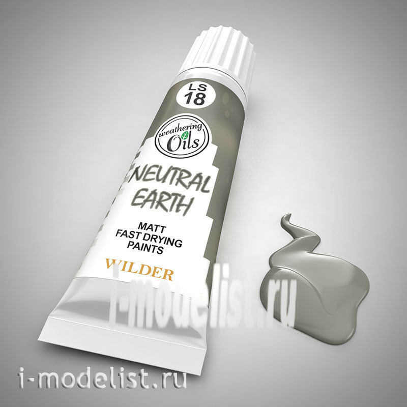LS-18 Wilder EARTHY NEUTRAL. Paint special quick-drying, based on linseed oil. Volume: 20 ml. For all types of toning.