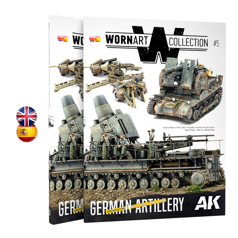 AK4907 AK Interactive Книга Worn Art Collection 05 Notмецкая артиллерия / German Artillery