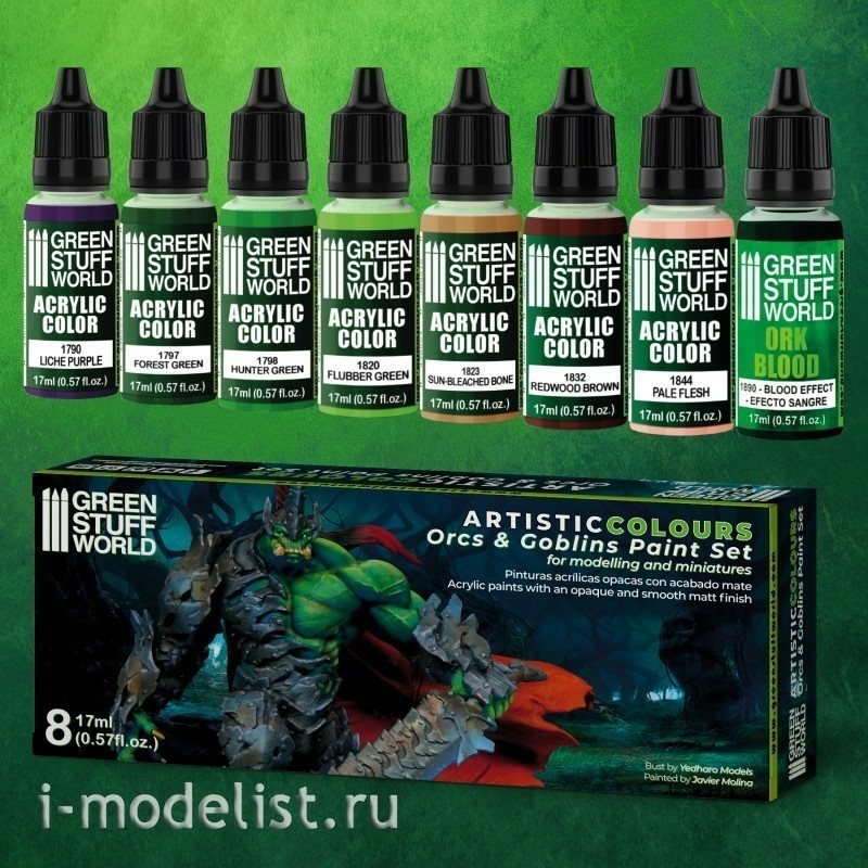 10124 Green Stuff World Acrylic Paint Set 