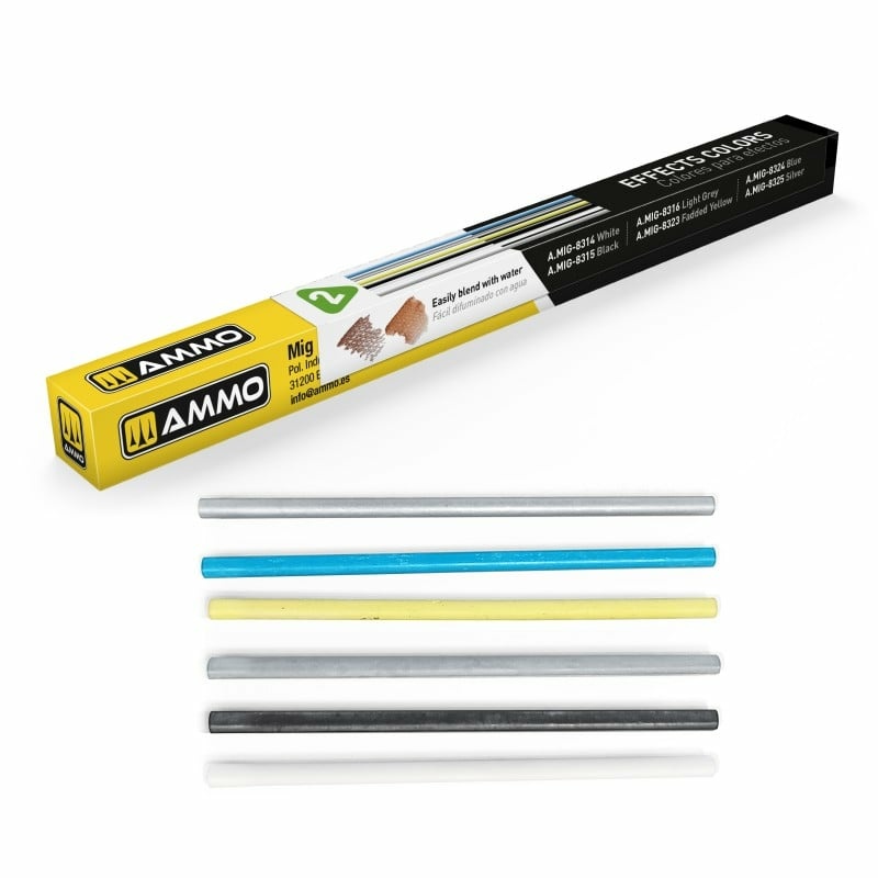 AMIG8339 Ammo Mig LOCK N LOAD - стержни для карандаша для везеринга / Effects Colors