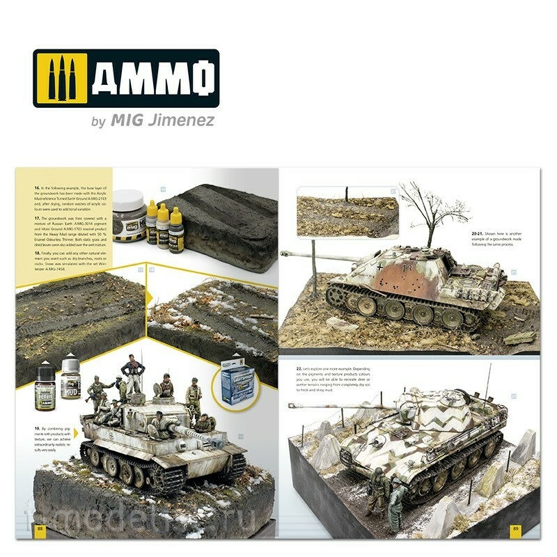 AMIG6293 Ammo Mig Как использовать пигменты - Руководство по моделированию (на английском языке)  / How to use Pigments - AMMO Modelling Guide (English)