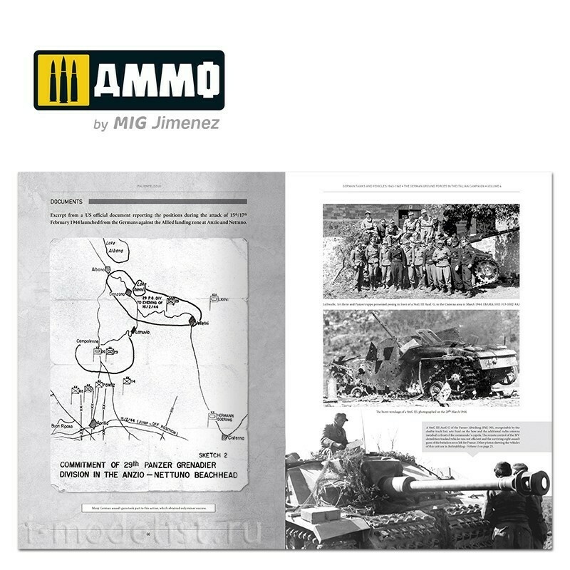 AMIG6267 Ammo Mig Книга ITALIENFELDZUG – Notмецкие танки и машины 1943-1945 гг., том 4 / German Tanks and Vehicles 1943-1945 Vol. 4 (на английском языке)