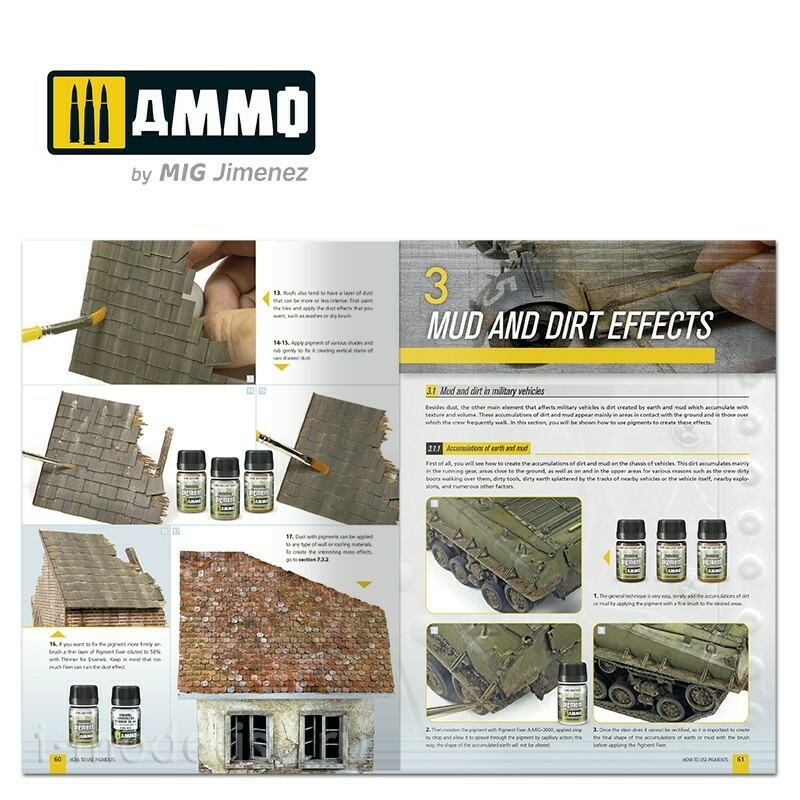 AMIG6293 Ammo Mig Как использовать пигменты - Руководство по моделированию (на английском языке)  / How to use Pigments - AMMO Modelling Guide (English)