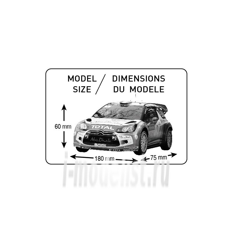 80758 Heller 1/24 CITROEN DS3 WRC Saison 2013