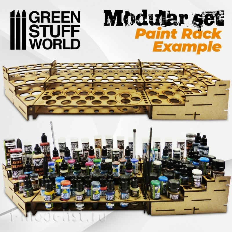 9848 Green Stuff World Scale Paint Rack-WEDGE / Scale Paint Rack-WEDGE