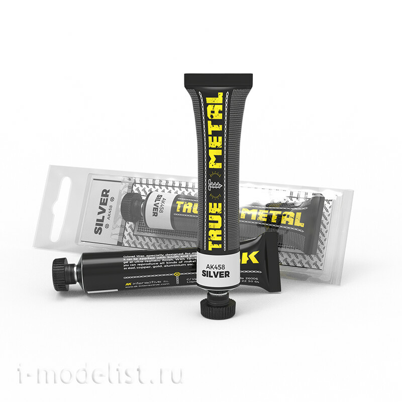 AKКМБ7 AK Interactive Полная коллекция линейки восковых красок TRUE METAL