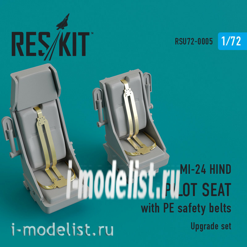 U72-0005 RESKIT 1/72 Pilot seats with seat belts Hind